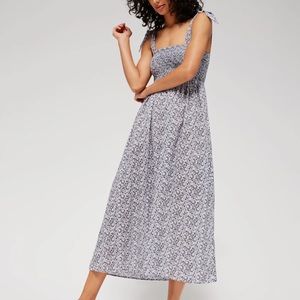LACAUSA Sycamore Floral Midi Dress S
